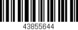 Código de barras (EAN, GTIN, SKU, ISBN): '43855644'