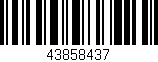 Código de barras (EAN, GTIN, SKU, ISBN): '43858437'