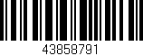 Código de barras (EAN, GTIN, SKU, ISBN): '43858791'