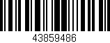 Código de barras (EAN, GTIN, SKU, ISBN): '43859486'
