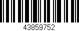 Código de barras (EAN, GTIN, SKU, ISBN): '43859752'