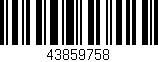 Código de barras (EAN, GTIN, SKU, ISBN): '43859758'