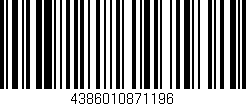Código de barras (EAN, GTIN, SKU, ISBN): '4386010871196'