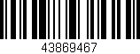 Código de barras (EAN, GTIN, SKU, ISBN): '43869467'