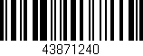 Código de barras (EAN, GTIN, SKU, ISBN): '43871240'