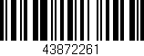 Código de barras (EAN, GTIN, SKU, ISBN): '43872261'