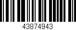 Código de barras (EAN, GTIN, SKU, ISBN): '43874943'