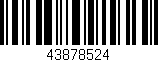 Código de barras (EAN, GTIN, SKU, ISBN): '43878524'