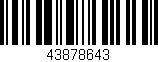 Código de barras (EAN, GTIN, SKU, ISBN): '43878643'