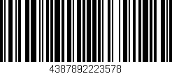 Código de barras (EAN, GTIN, SKU, ISBN): '4387892223578'