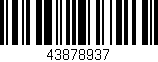 Código de barras (EAN, GTIN, SKU, ISBN): '43878937'