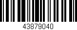 Código de barras (EAN, GTIN, SKU, ISBN): '43879040'