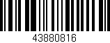 Código de barras (EAN, GTIN, SKU, ISBN): '43880816'