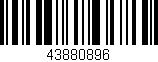 Código de barras (EAN, GTIN, SKU, ISBN): '43880896'