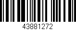 Código de barras (EAN, GTIN, SKU, ISBN): '43881272'