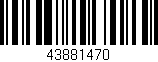 Código de barras (EAN, GTIN, SKU, ISBN): '43881470'