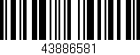 Código de barras (EAN, GTIN, SKU, ISBN): '43886581'