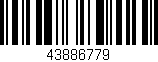 Código de barras (EAN, GTIN, SKU, ISBN): '43886779'