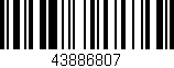 Código de barras (EAN, GTIN, SKU, ISBN): '43886807'