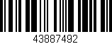 Código de barras (EAN, GTIN, SKU, ISBN): '43887492'