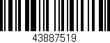 Código de barras (EAN, GTIN, SKU, ISBN): '43887519'