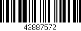 Código de barras (EAN, GTIN, SKU, ISBN): '43887572'