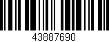 Código de barras (EAN, GTIN, SKU, ISBN): '43887690'