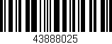 Código de barras (EAN, GTIN, SKU, ISBN): '43888025'