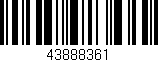 Código de barras (EAN, GTIN, SKU, ISBN): '43888361'
