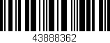 Código de barras (EAN, GTIN, SKU, ISBN): '43888362'