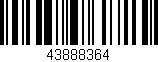 Código de barras (EAN, GTIN, SKU, ISBN): '43888364'