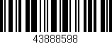Código de barras (EAN, GTIN, SKU, ISBN): '43888598'