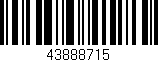 Código de barras (EAN, GTIN, SKU, ISBN): '43888715'