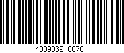 Código de barras (EAN, GTIN, SKU, ISBN): '4389069100781'
