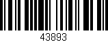 Código de barras (EAN, GTIN, SKU, ISBN): '43893'