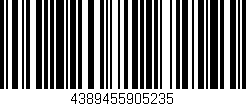 Código de barras (EAN, GTIN, SKU, ISBN): '4389455905235'
