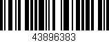 Código de barras (EAN, GTIN, SKU, ISBN): '43896383'