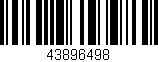 Código de barras (EAN, GTIN, SKU, ISBN): '43896498'