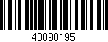 Código de barras (EAN, GTIN, SKU, ISBN): '43898195'