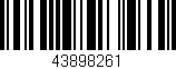 Código de barras (EAN, GTIN, SKU, ISBN): '43898261'
