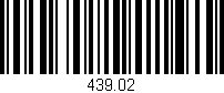Código de barras (EAN, GTIN, SKU, ISBN): '439.02'