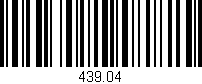 Código de barras (EAN, GTIN, SKU, ISBN): '439.04'