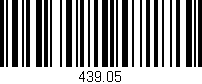 Código de barras (EAN, GTIN, SKU, ISBN): '439.05'