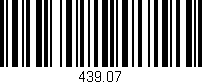 Código de barras (EAN, GTIN, SKU, ISBN): '439.07'