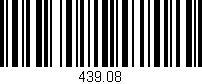 Código de barras (EAN, GTIN, SKU, ISBN): '439.08'