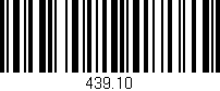 Código de barras (EAN, GTIN, SKU, ISBN): '439.10'