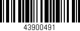 Código de barras (EAN, GTIN, SKU, ISBN): '43900491'