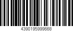 Código de barras (EAN, GTIN, SKU, ISBN): '4390195999668'