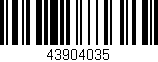 Código de barras (EAN, GTIN, SKU, ISBN): '43904035'