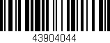 Código de barras (EAN, GTIN, SKU, ISBN): '43904044'
